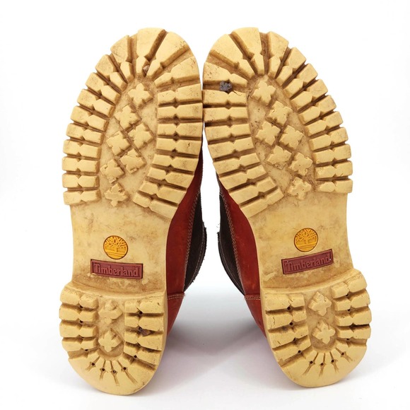 Timberland Leather Waterproof Boots Outdoor Workwear 13048 Cognac Men's US 12 - Picture 8 of 10